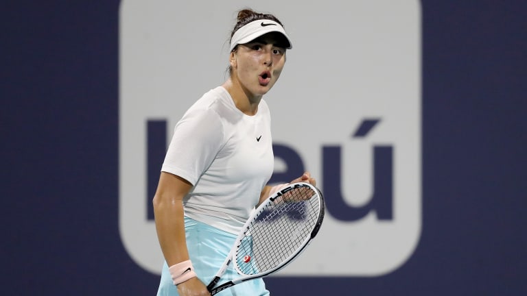 Top 5 Photos 4/1: 
Andreescu wins 
late-night thriller