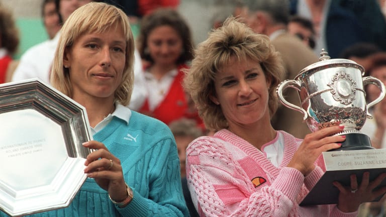 Navratilova and Evert played their 14th major final at Roland Garros in 1986, where Evert triumphed in three sets.