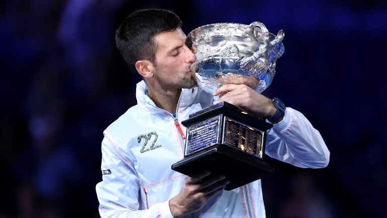 The 2023 Australian Open was Djokovic's milestone 50th tour-level title on outdoor hard courts.