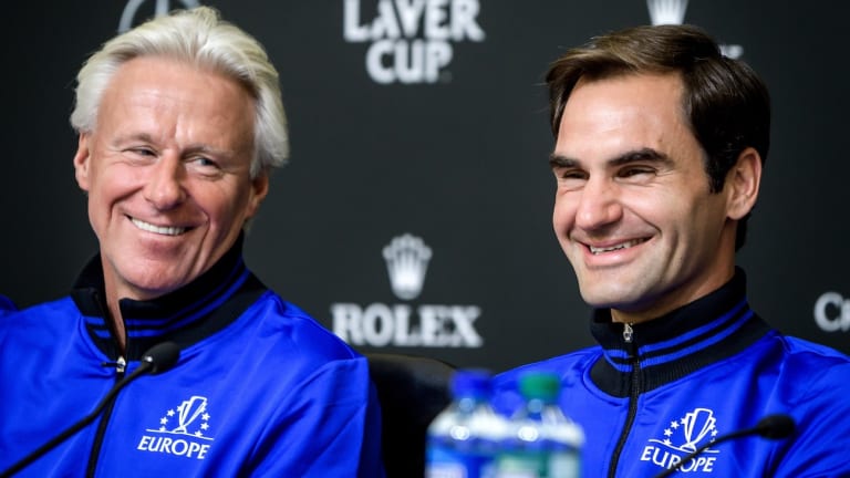 Borg and Federer 
chat champion's 
mentality