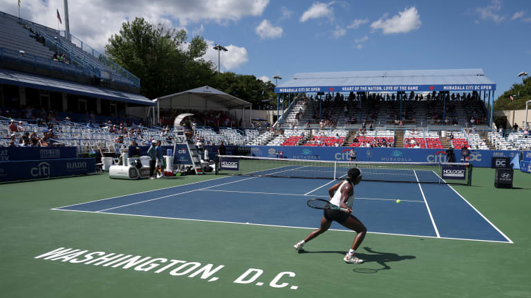 Equal prize money won't happen at the DC Open until 2027, as part of a wider plan the WTA recently announced to get equal paychecks at certain events by that year and at others by 2033.
