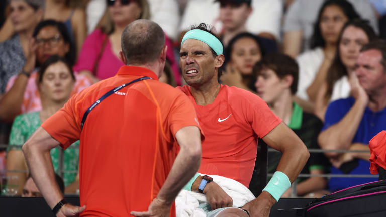 Rafael Nadal's injury timeout in Brisbane raised alarm bells.