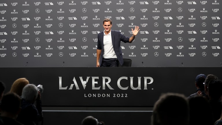 “I always said there will be always new superstars in the game, and he's one of them," said Federer, speaking of world No. 1 Alcaraz.