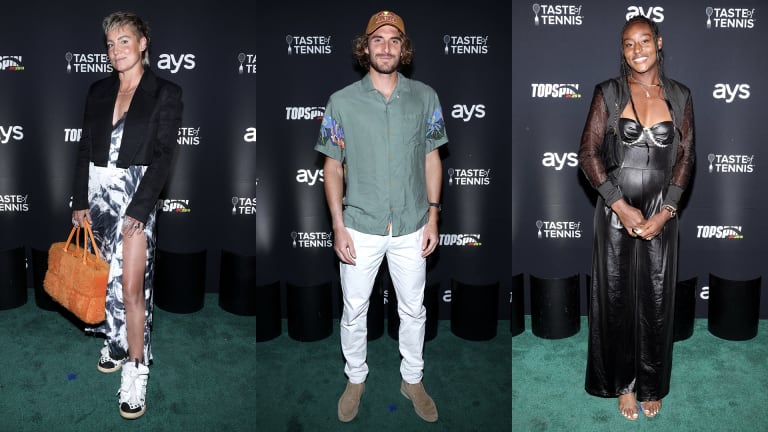 Mattek-Sands, Tsitsipas and Parks with a few more standout Taste of Tennis outfits.