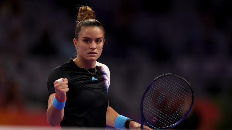 There’s a potential upside for Jabeur: She’ll be facing Maria Sakkari (pictured), who has already qualified for the semis.