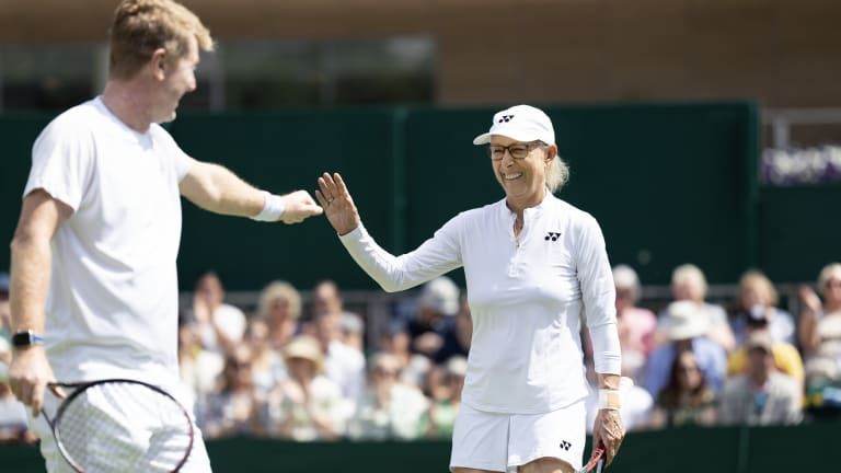 Navratilova and Woodforde lost just one set en route to winning their title in 1993.