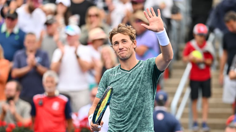 Ruud is now on a seven-match winning streak, having gone 4-0 to win a clay-court title in Gstaad a few weeks ago, and now 3-0 so far in Montreal.