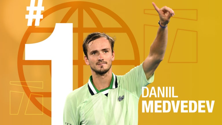Medvedev will be the ATP's first inaugural No. 1 since Andy Murray on November 7, 2016.