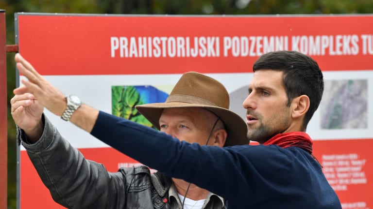 Top 5 Photos 10/15: 
Djokovic visits 
Bosnian pyramids