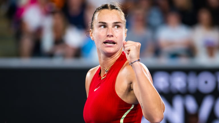 Sabalenka defeated Zheng 6-1, 6-4 in their only previous meeting at last year's US Open.