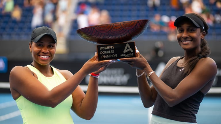 Townsend (left) kicked off the year winning back-to-back titles in Adelaide—and probably celebrated the victories with a sweet treat.