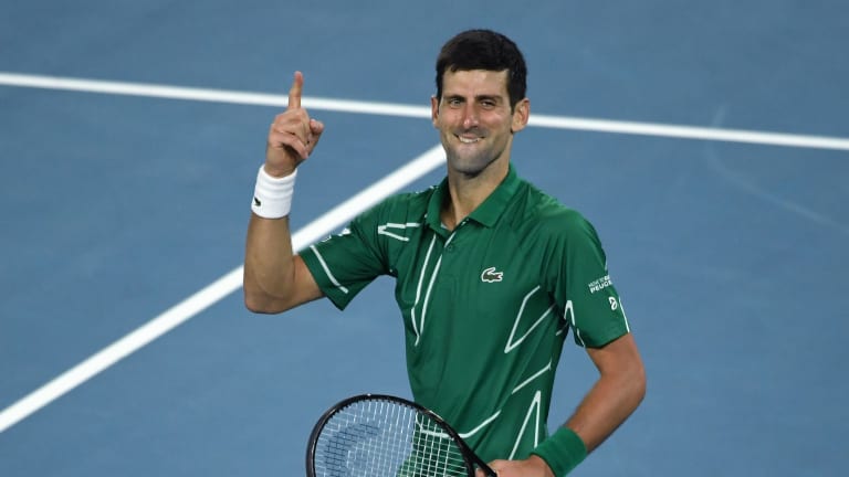 Djokovic adds more Australian Open numbers as an ailing Federer wilts