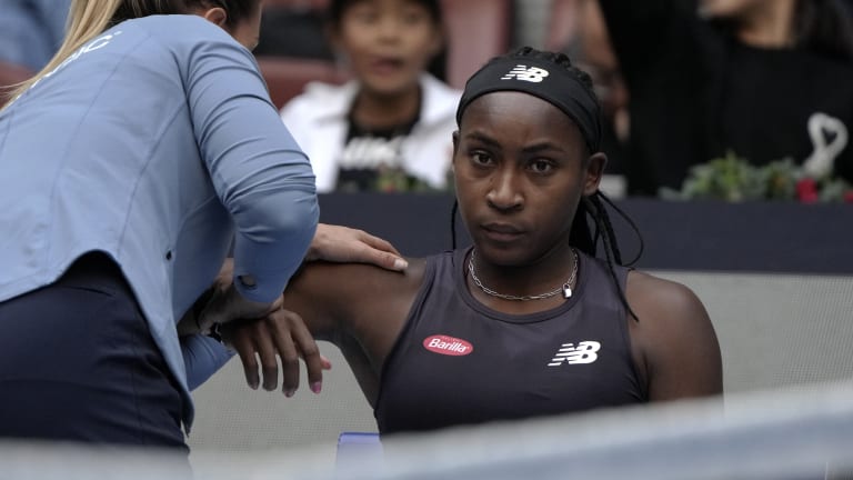 Gauff withdrew from this week's Zhengzhou tournament with a shoulder injury.