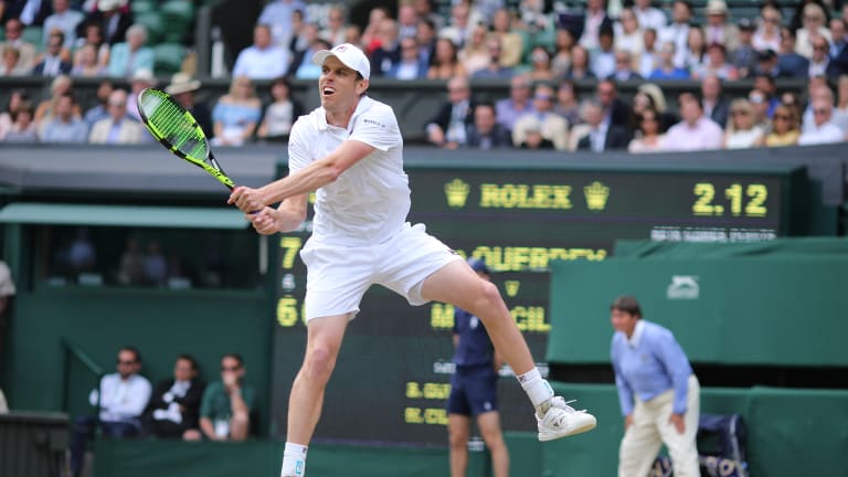 Sam Querrey loses to Marin Cilic in the 2017 Wimbledon Semifinal 7-6, 4-6, 6-7, 5-7.