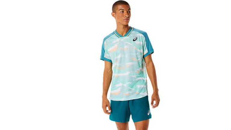 Asics Match Graphic Short Sleeve Top and Shorts
