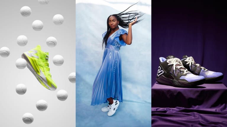 Standout Coco CG1 designs include the tennis ball-inspired "Fuzzy Ace", the Wimbledon-approved "New Vintage" with an old-school twist, and the black-on-purple "Spooky Season" colorway Gauff wore at the WTA Finals.