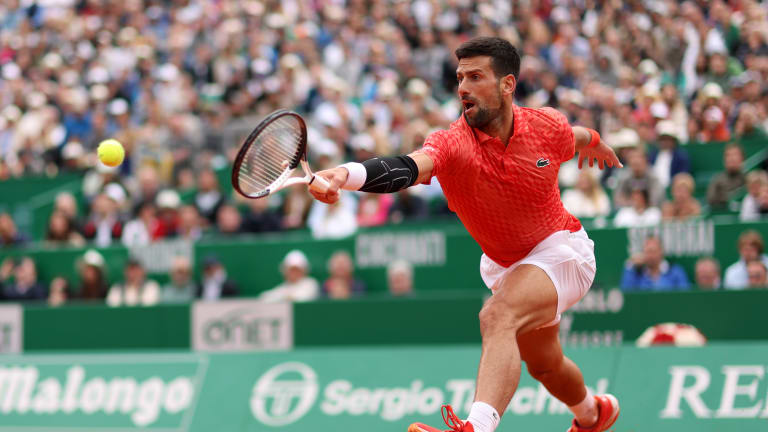 Novak Djokovic finished his day with 23 unforced errors and was broken eight times.