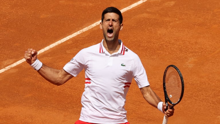 Djokovic regains control to pass tricky test against Tsitsipas in Rome