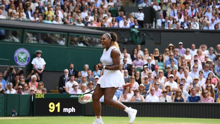 Top 5 Photos, July 11: Serena, Halep shine in front of Royal Box icons