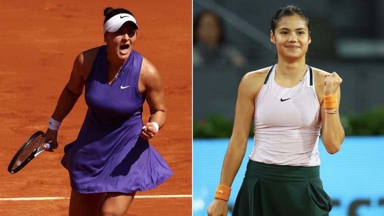 Andreescu and Raducanu will face off in the opening round in Rome.