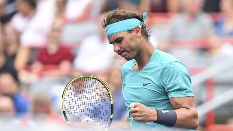 Nadal saves two set points in rain-impacted win over Evans in Montreal