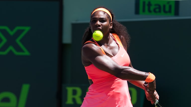 FREEZE FRAME:
Serena Williams' 
semi-open stance
