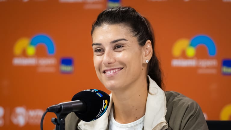 "I don't know much about numbers and results, and I don't keep track," said Cirstea after her win over Sabalenka.