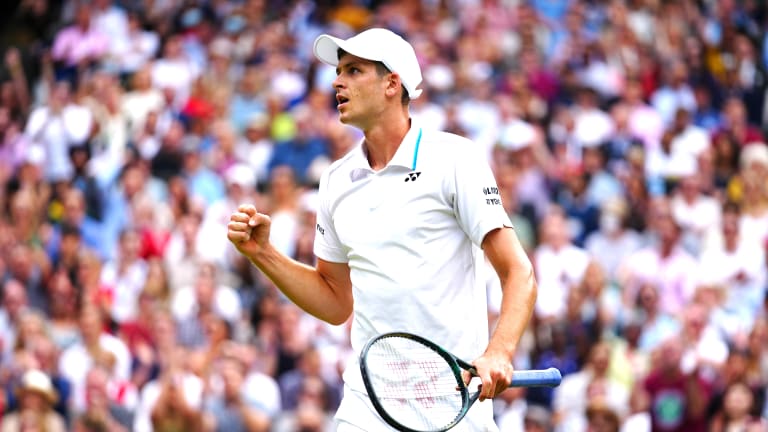 At Wimbledon this year, Hurkacz became the second Polish man ever to reach a Grand Slam semifinal, after Jerzy Janowicz, who also made the Wimbledon semis in 2013.