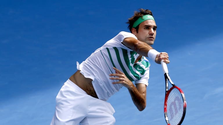 FREEZE FRAME: 
Roger Federer's 
shoulder rotation