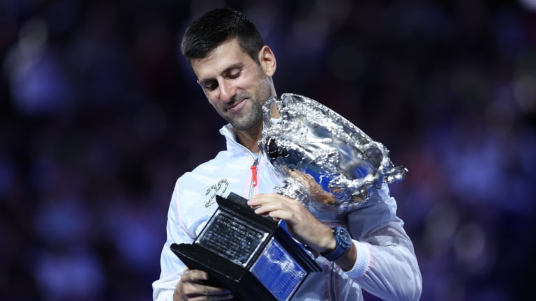 In his winner's speech, Djokovic said this title was "probably the biggest victory in my life, considering the circumstances."