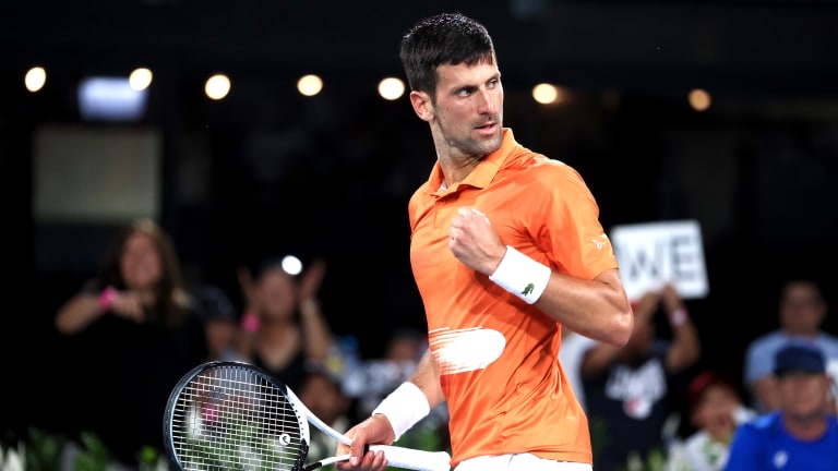 Djokovic has now won five of the last six ATP events he's played, not counting team events.