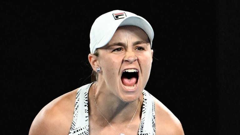 By the end of the match, Barty had exceeded Collins' fire, and firepower.