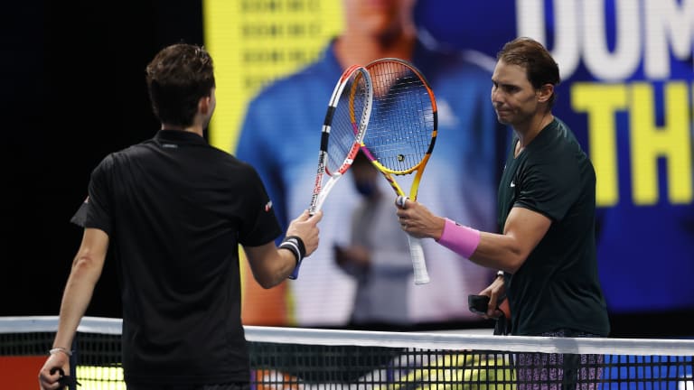 Top 5 Photos 11/17:
Thiem and Nadal put 
on a show in London