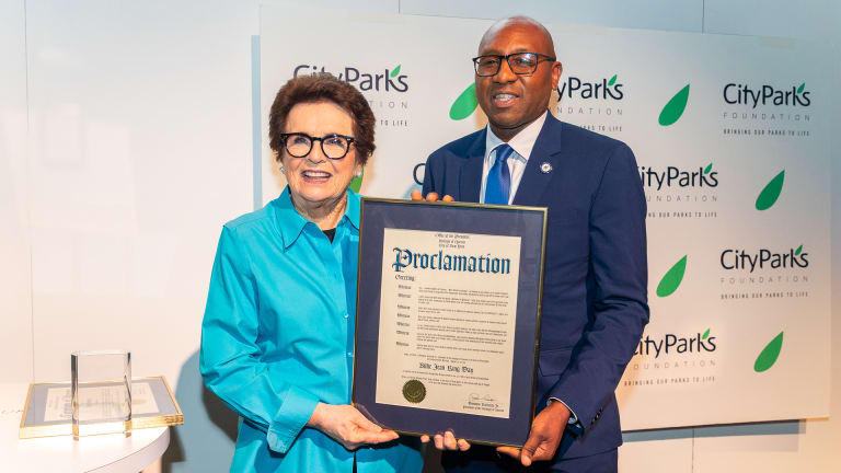 Borough president Donovan Richards Jr. declared August 29 to be “Billie Jean King Day” in Queens.