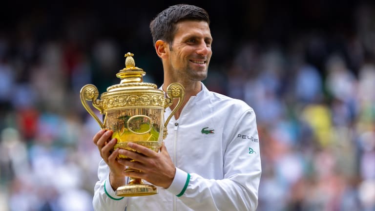 Djokovic overcame Berrettini in four sets to seal the 2021 Wimbledon title.