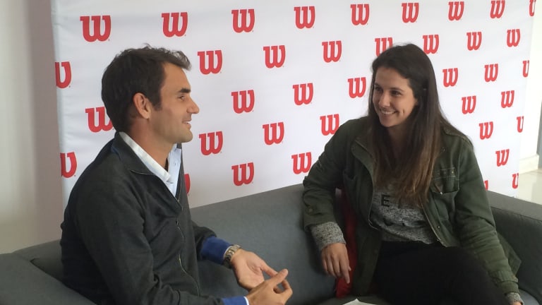 Sitting Down
with Federer