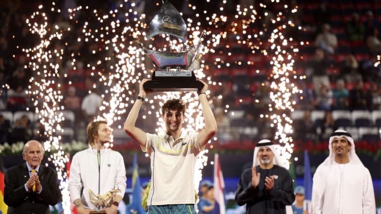 Humbert stormed to the title in his tournament debut, defeating defending champion Daniil Medvedev in the semifinals amongst his wins.
