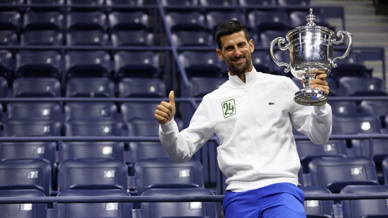 Djokovic has won one of every three Grand Slam tournaments he's played, and is tied with Margaret Court for the most major singles titles.
