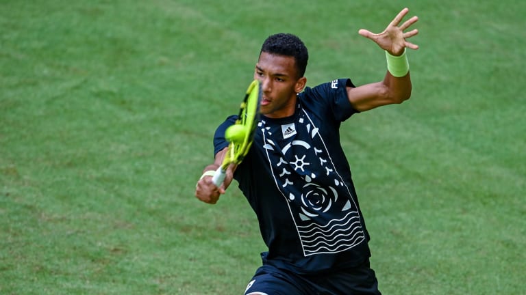 Auger-Aliassime reached his first major quarterfinal at Wimbledon a year ago, taking out Alexander Zverev along the way.