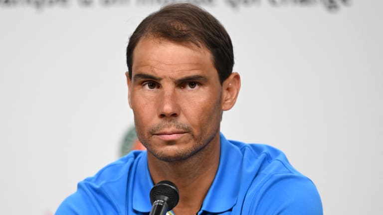 Rafael Nadal was upbeat on the court and off Saturday at Roland Garros. "Physically I feel better," he said. "Honestly, no? I am improving in different ways. I have less limitations that three, four weeks ago, without a doubt."