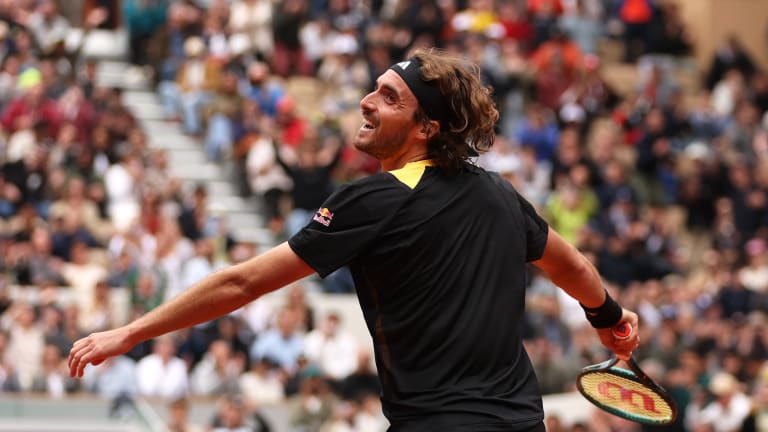 Tsitsipas picked up his 17th clay-court win of the season.