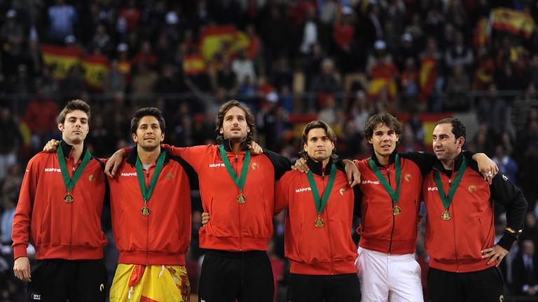 The setting was unlike anything in tennis, and Spain would meet the moment.
