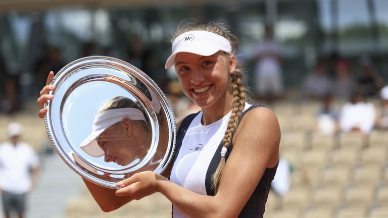 Alina Korneeva wins Roland Garros girls' title