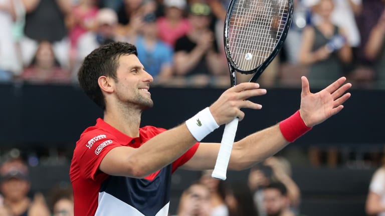 Novak Djokovic: very tough to beat at, and before, the Australian Open