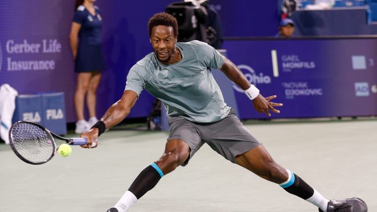 You never know when Gael Monfils will turn back the clock with his unique brand of tennis.