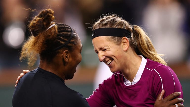 Mother Plays Best: Joyful Azarenka, motivated Serena to meet in semis