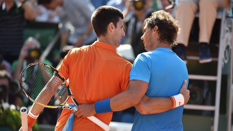 Nadal isn't just 109-3 at Roland Garros, he's 133-3 in best-of-five-set matches on clay—with two of the only three losses coming to Djokovic.