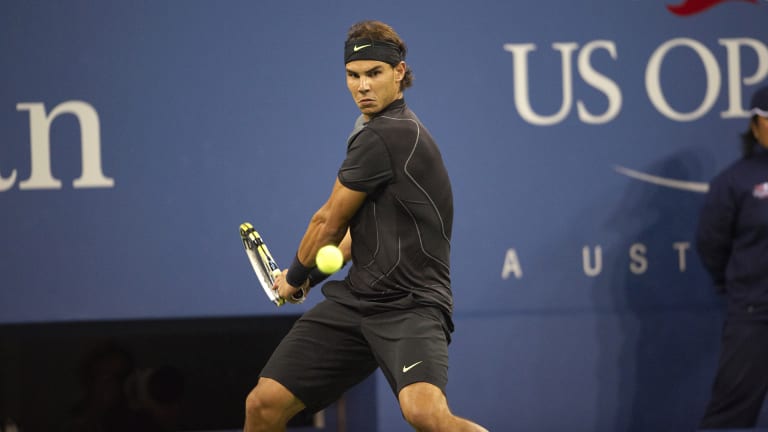 Nadal's victory at the 2010 US Open is remembered for not only completing a Career Grand Slam, but also for this all-black Nike night-session kit.