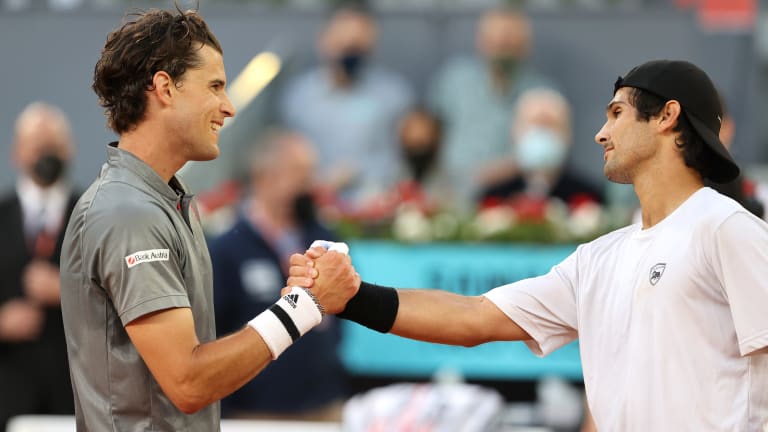 Thiem a welcome sight at the Caja Magica in victorious Madrid return
