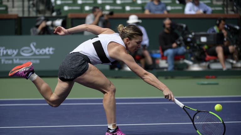 Vondrousova ousts error-prone Simona Halep in Indian Wells round of 16